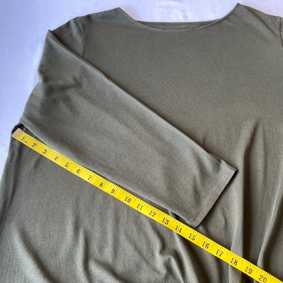 J. Jill Soft Cotton Modal Blend Twisted Hem Pullover Blouse - Picture 5 of 8